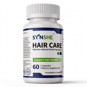 SYNSHE Hair Care Supplement – Natural Hair Growth Support with Biotin, L-Tyrosine & Botanical Extracts, for Men & Women, Helps Maintain Thicker, Fuller Hair & Healthy Scalp – 60 Capsules